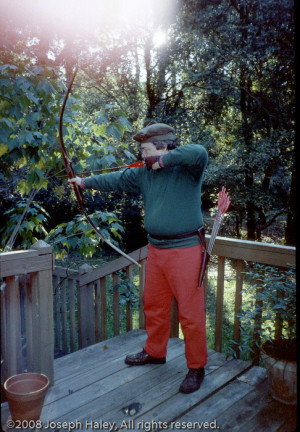 Longbow in Back Yard